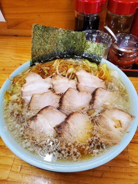 「ネギチャーシューラーメンこってり(中太麺)」@麺や髭おやじの写真