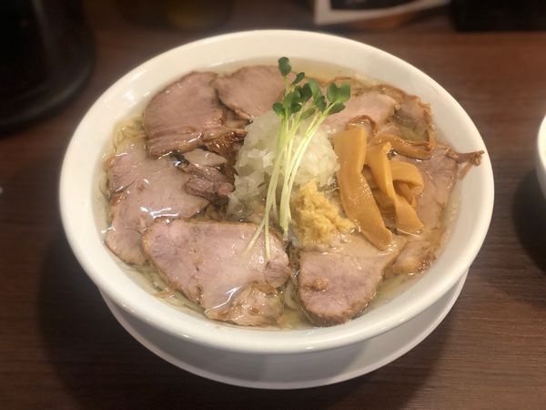 「肉そば 塩」@魁 肉盛りつけ麺 六代目けいすけの写真