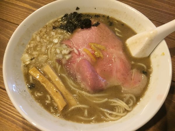 「濃厚煮干そば¥800+和え玉¥150」@麺屋らんまるの写真