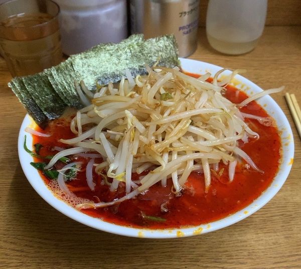 「紅蓮の虎 海苔 モヤシ」@ラーメン虎ノ穴の写真