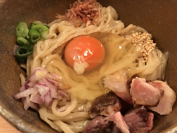 「いりこらあ 950円、めんたま(160g、ひや) 700円」@Homemade Ramen 麦苗の写真