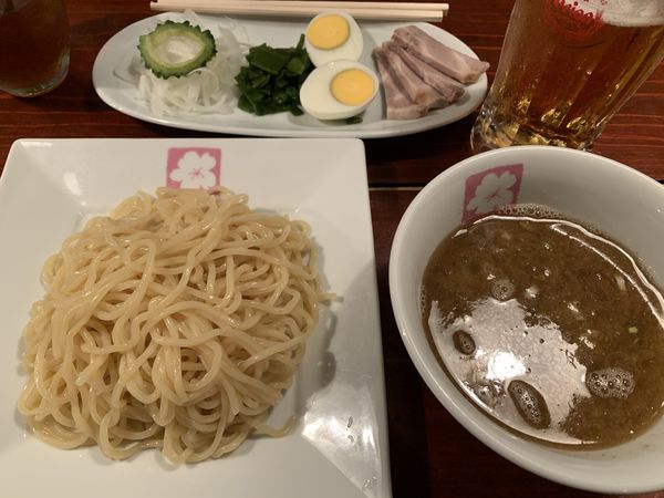 「つけめん並850+生500＝1350円」@つけめん SAKURAの写真