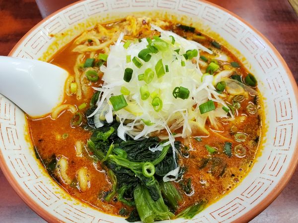 「ミニドラたんたんめん辛さ上級680円」@らーめん ドラごんちの写真