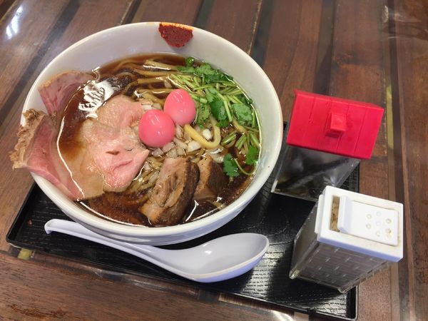 「ら〜めん 全部入り」@仮麺中(角打ち わかさや)の写真