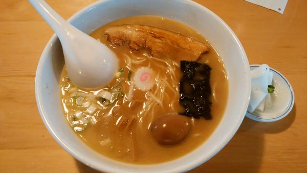 「バカうまラーメン(大)麺少な目¥900-」@自然派ラーメン 花の季の写真