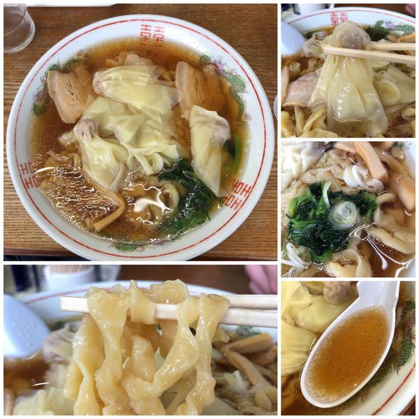 「ワンタンメン（手打ち麺）850円」@古川農園の写真