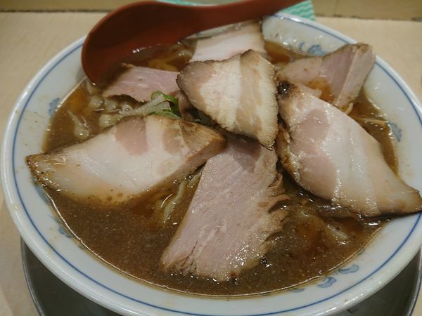 「喜多方 肉 大 SA煮干し」@食堂 七彩の写真