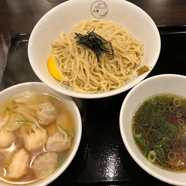 「つけそば(ミックス)+大盛+特製ワンタン」@八雲の写真