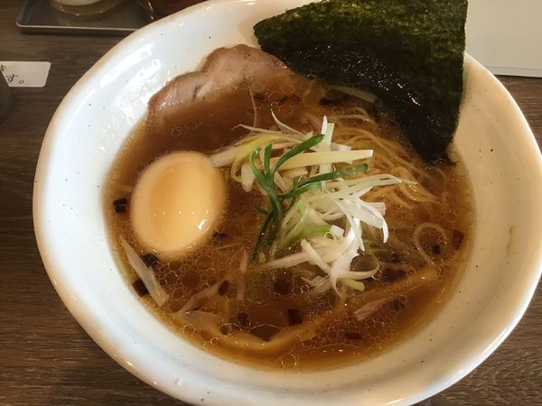 「清湯らーめん690円(ぱどクーポンで399円)煮玉子100円」@らーめん流星の写真