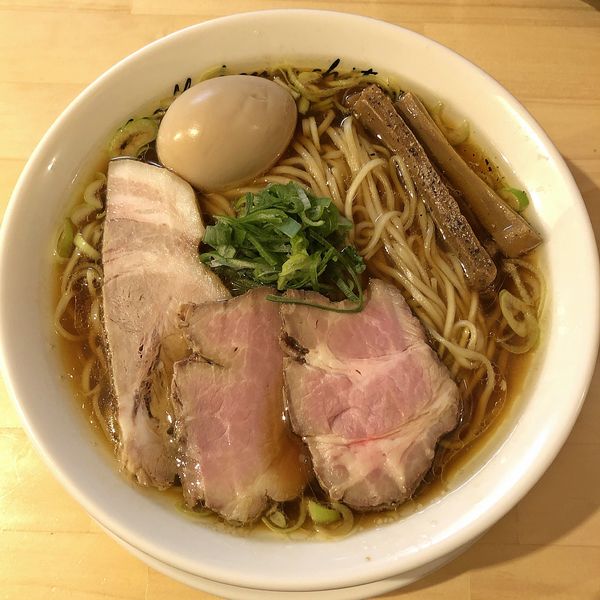 「醤油 煮玉子（中盛）￥950」@麺庵ちとせの写真