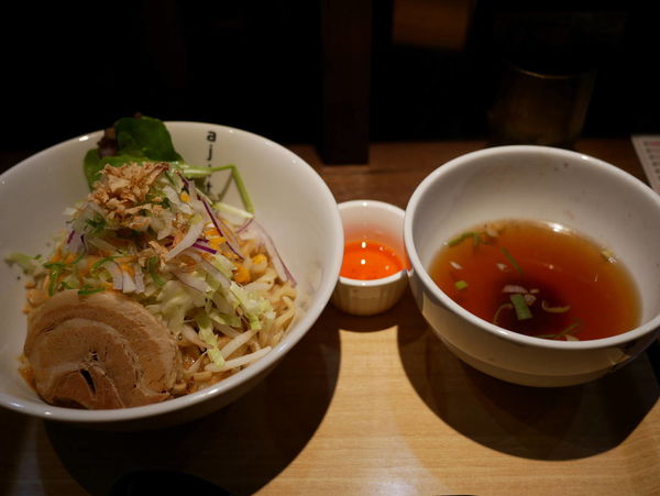 「まぜそば（味噌）並＋ライスボール」@まぜそば専門店 シン・アジトの写真