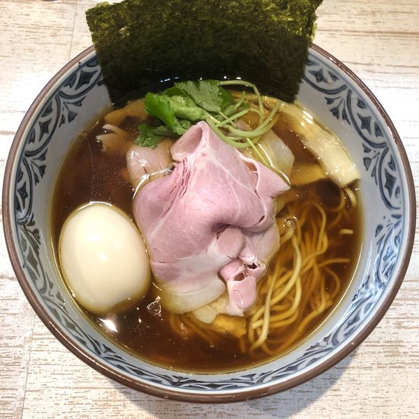 「【気まぐれ限定】追い鰹中華そば ￥1030」@中華そば 四つ葉の写真