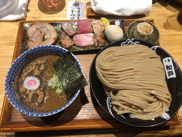 「つけ麺大、全部乗せトッピング」@中華蕎麦 とみ田の写真