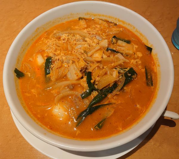 「チゲ味噌ラーメン(630円)」@ラーメン 日高 大宮西口店の写真