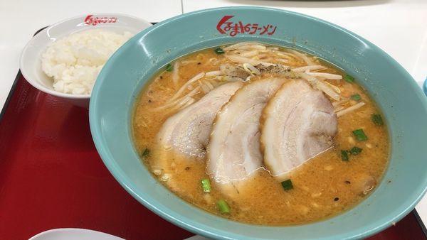 「味噌チャーシュー3枚」@くるまやラーメン 浦和中島店の写真