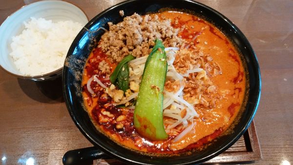 「味噌担々麺¥880+小ライス¥110-」@完熟味噌らぁめん かなで商店の写真