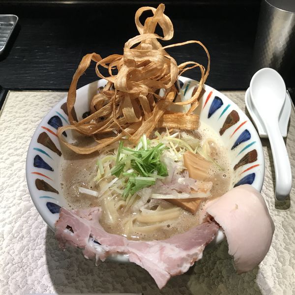 「煮干し吟醸nigori（￥880）」@鶏soba 座銀 南船場にぼし店の写真