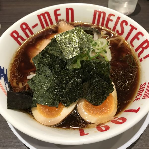 「希望軒ブラック（￥780）+半熟味付玉子（￥100）」@希望軒 あまがさきキューズモール店の写真