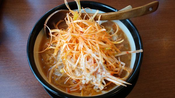 「赤ネギ味噌ラーメン¥920-」@味噌ラーメン専門店 日月堂 三郷店の写真