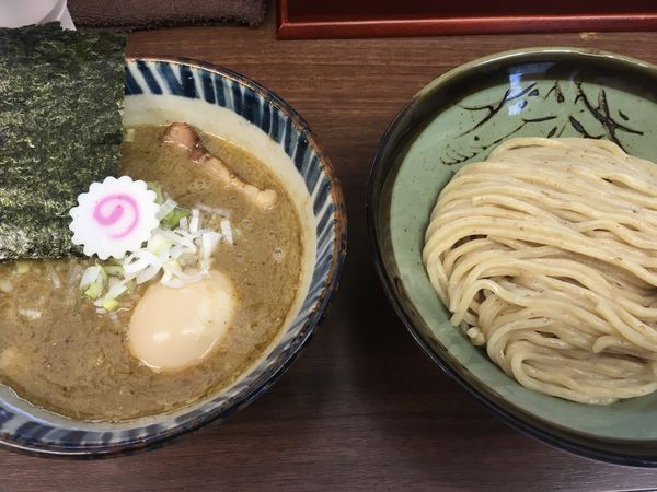 「煮番搾り　小盛＋味玉」@つけめん 三三㐂の写真