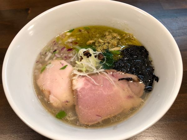 「貝節潮そば」@CLAM＆BONITO貝節麺RAIKの写真