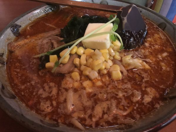 「火吹バター 大盛 チャーシュー1枚」@味噌一 常盤台店の写真