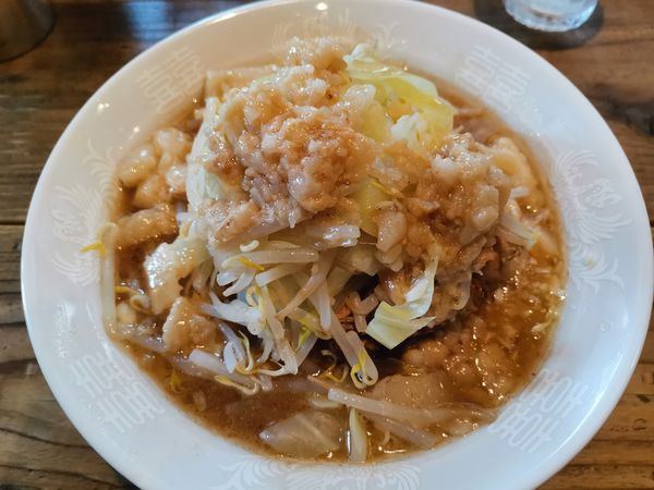 「豚麺少なめ」@麺屋 長次郎の写真