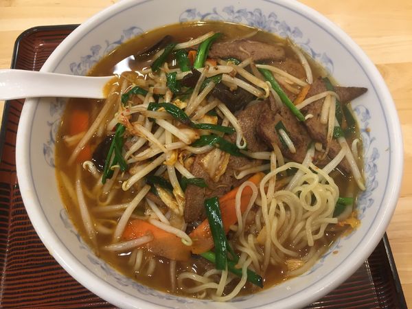 「【3月限定】レバキムラーメン¥590+税」@ぎょうざの満洲 久喜西口店の写真