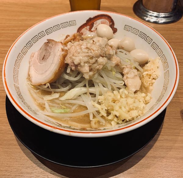 「ミニ（固め他￥730）＋うずら（￥100）」@豚山 上野店の写真