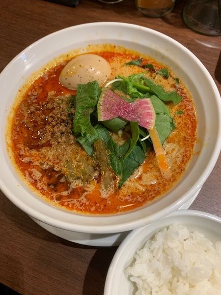 「担担麺 830円 サービスライス付き」@中華ノ麺 Xing fuの写真
