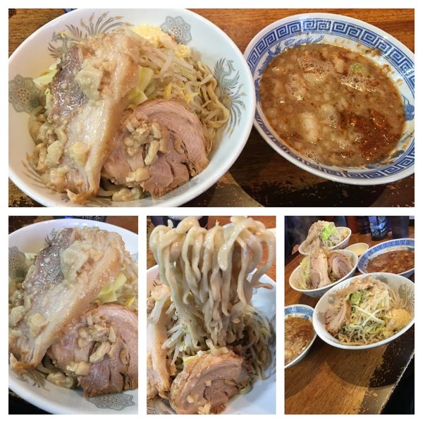 「小つけ麺 エビ味 950円」@ラーメン二郎 会津若松駅前店の写真
