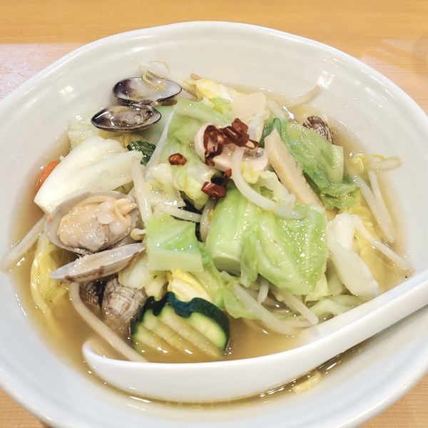 「【期間限定】彩り野菜とあさりのタンメン」@中華蕎麦 はるの写真