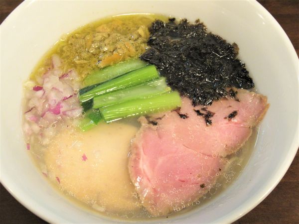 「貝節潮そば（820円）」@CLAM＆BONITO貝節麺RAIKの写真