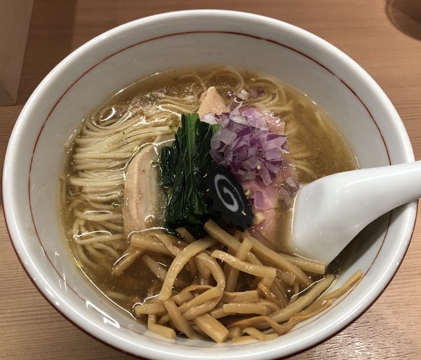 「のどくろそば1000円」@らぁ麺 くろ渦の写真