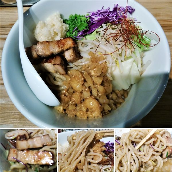 「ニンニクアブラまぜそば(限定)  850円」@らーめん 改の写真