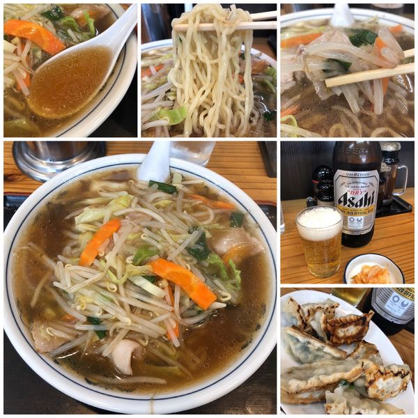 「もやし660円＋餃子＋ビール」@丸福の写真