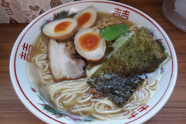 「朝ラー 小+味付け玉子」@中華そば 太平楽 富田店の写真