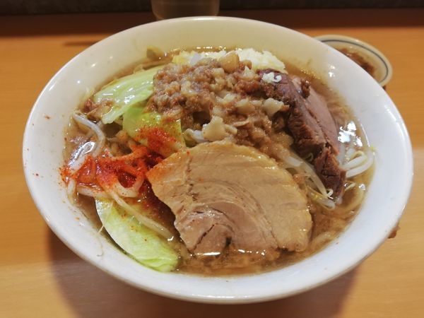「ラーメン　小」@ラーメン荘 地球規模で考えろ 伏見本店の写真