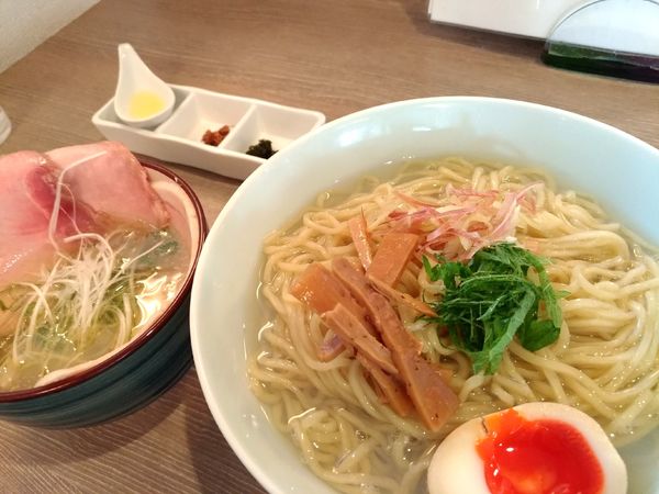 「特製蜆昆布水つけ麺（塩）大盛」@中華そば 和渦 TOKYOの写真