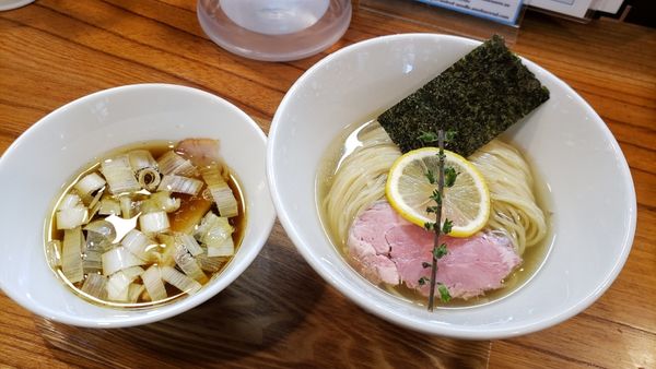 「昆布水醤油つけそば 900円」@アメノオトの写真