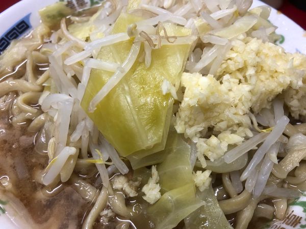 「小ラーメン＋ニンニク」@ラーメン二郎 目黒店の写真