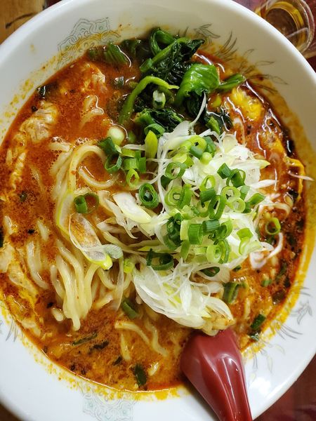 「ミニドラたんたんめん780円辛さドラゴン級」@らーめん ドラごんちの写真