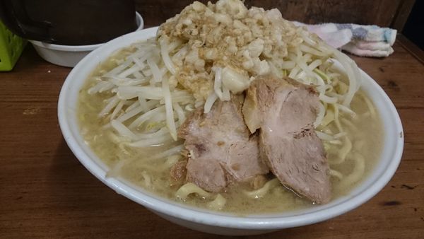「大・ネギ(ヤサイアブラカラメダブル)￥９００」@ラーメン二郎 品川店の写真