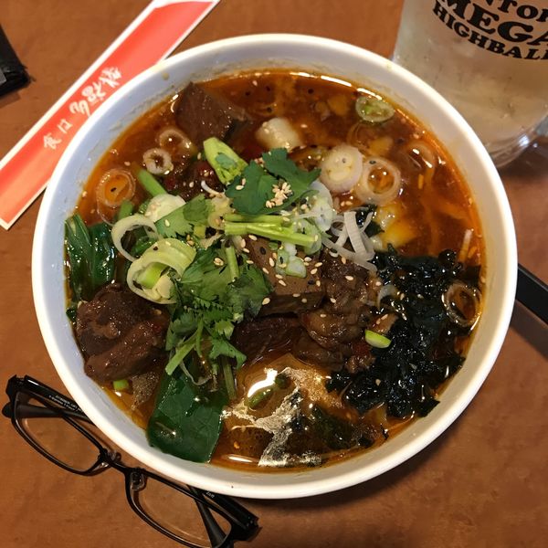 「牛バラ刀削麺」@多福楼 川崎店の写真