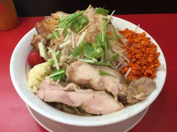 「冷し中華+豚1枚追加」@鷹の目 獨協大学前本店の写真