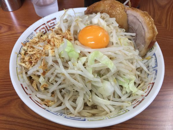 「汁なしブタ入り」@ラーメン二郎 亀戸店の写真
