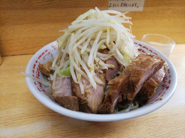 「小豚ラーメン(汁なし)」@ラーメン二郎 環七新新代田店の写真