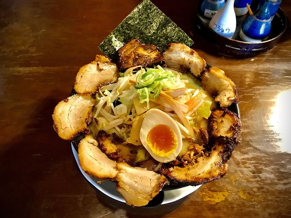 「白湯全部のせ」@和風薬膳らーめん 貴楽の写真