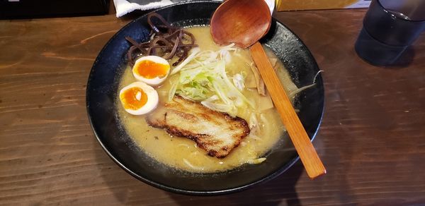 「札幌 味玉入りみそらーめん」@野◯ 札幌ラーメンの写真