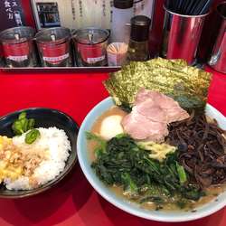 特製ラーメン中華ほうれん草木耳